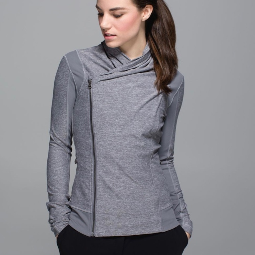 Lululemon Bhakti Yoga Jacket Size 2 Gray